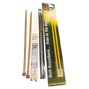 Lot of Knitting Needles: Susan Bates Leisure Arts & The Knit Lite For S/M/L Proj